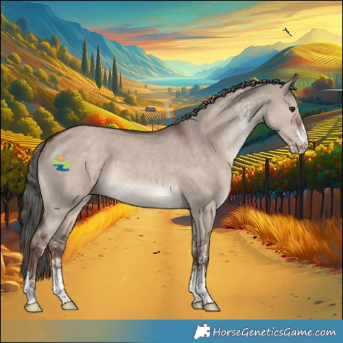 Horse Color:Liver Red Dun Mushroom Sabino