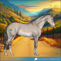 Horse Color:Liver Red Dun Mushroom Sabino 