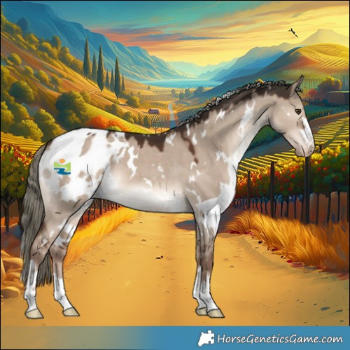 Horse Color:White Spotted Liver Red Dun Mushroom Appaloosa 