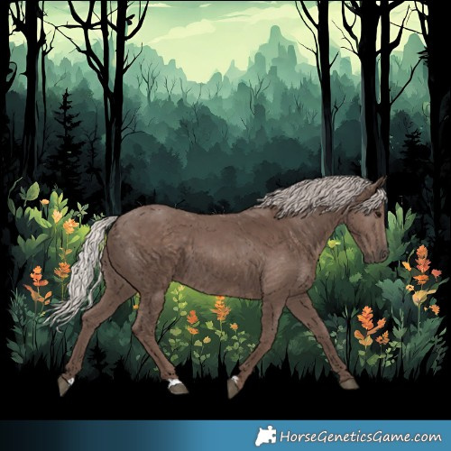 Horse Color:Silver Black 