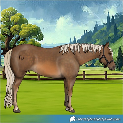 Horse Color:Chocolate Palomino 