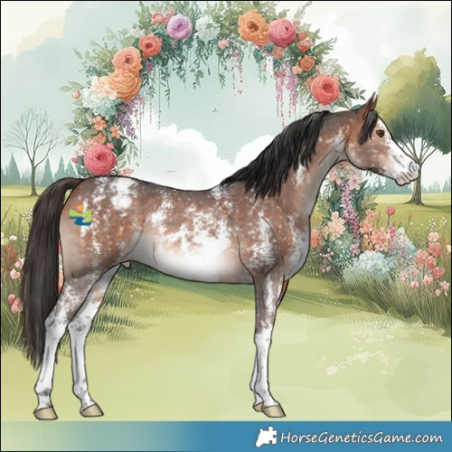 Horse Color:Bay Sabino Appaloosa Rabicano