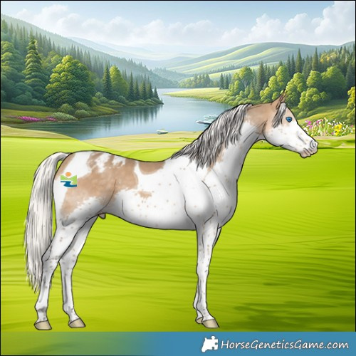 Horse Color:Gray Silver Perlino Splash Tobiano Appaloosa