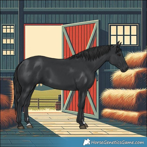 Horse Color:Black 