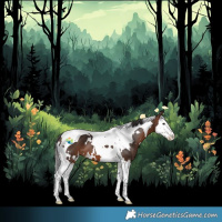Horse Color:White Spotted Bay Splash Tobiano 