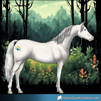Horse Color:Silver Perlino Dun Tobiano 