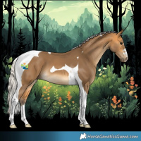 Horse Color:Silver Buckskin Tobiano