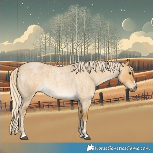 Horse Color:Palomino Roan Dun 