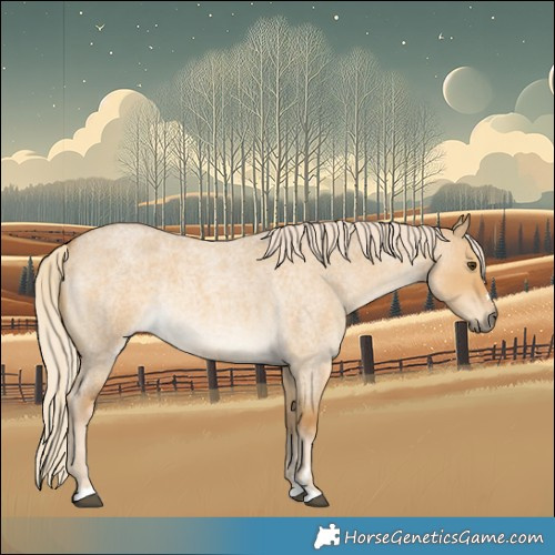Horse Color:Palomino Roan Dun