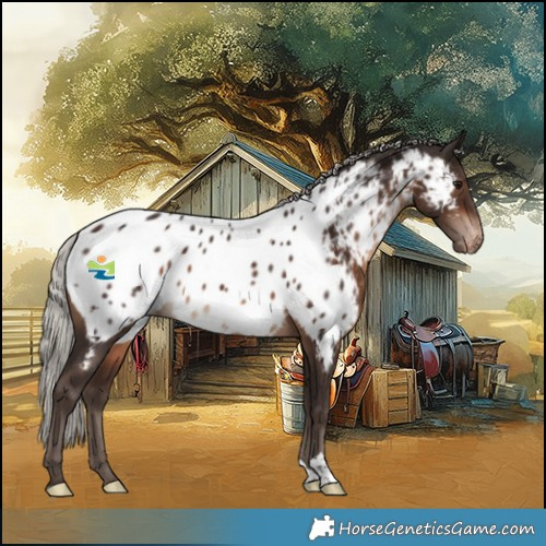 Horse Color:Silver Brown Appaloosa 
