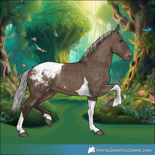 Horse Color:Silver Brown Dun Tobiano Appaloosa 
