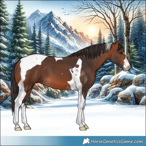Horse Color:Bay Tobiano