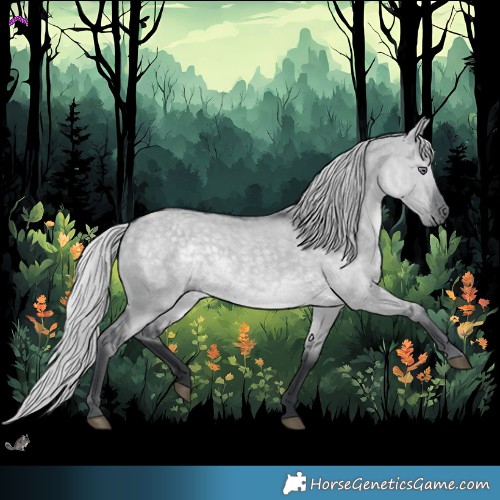 Horse Color:Silver Grullo Chinchilla 