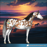 Horse Color:Gray Amber Champagne Splash Appaloosa 