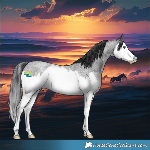 Horse Color:Blue Roan Splash 