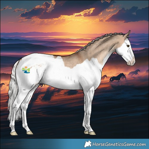 Horse Color:Silver Bay Dun Splash Appaloosa Rabicano 