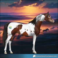 Horse Color:Gray Bay Tobiano 
