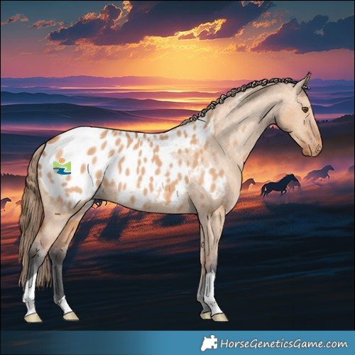 Horse Color:Bay Dun Appaloosa 