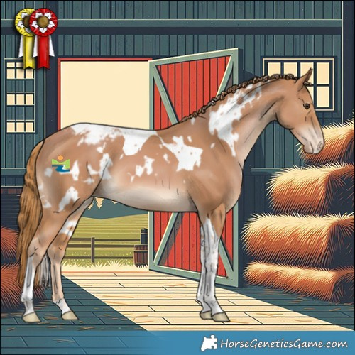 Horse Color:White Spotted Chestnut Tobiano Appaloosa 