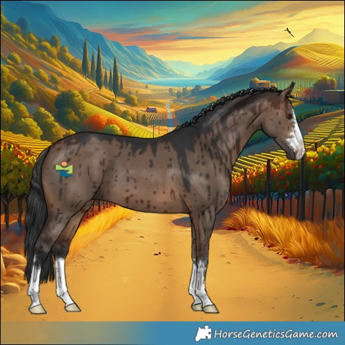 Horse Color:Brown Dun Brindle 