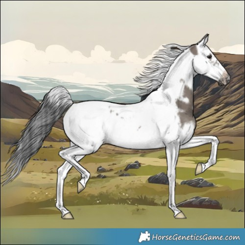 Horse Color:Grullo Splash Tobiano Frame 