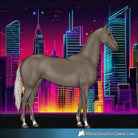 Horse Color:Silver Black 