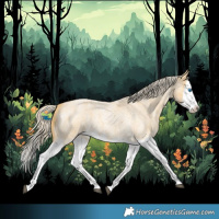 Horse Color:Palomino Roan Splash