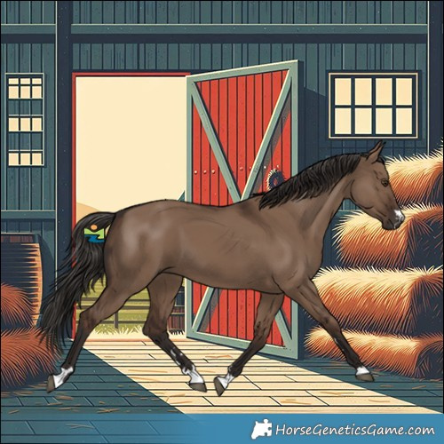 Horse Color:Liver Red Dun 