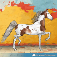 Horse Color:Gray Silver Bay Splash Tobiano Appaloosa Rabicano 