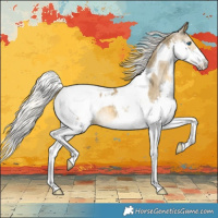 Horse Color:Silver Classic Cream Champagne Splash Tobiano Blanket