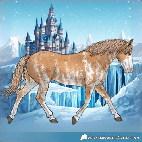 Horse Color:Chestnut Sabino