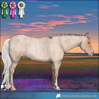 Horse Color:Silver Classic Champagne Roan