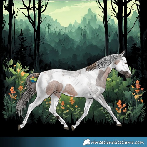 Horse Color:Liver Red Roan Tobiano Varnish  and Bay Roan Splash Tobiano Varnish 