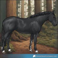 Horse Color:Black 
