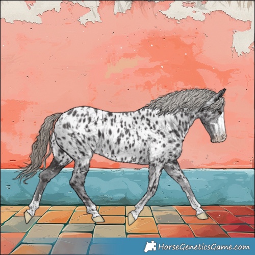 Horse Color:Smoky Black Appaloosa  and Smoky Black Appaloosa 