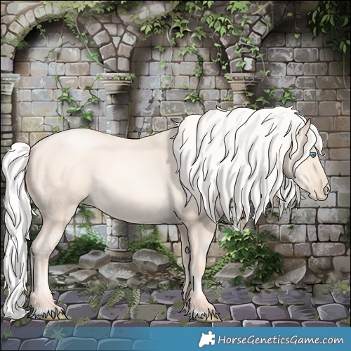 Horse Color:Silver Classic Cream Champagne Pearl 