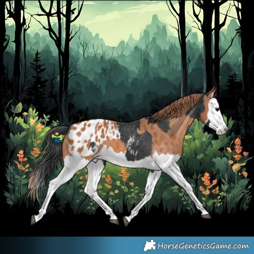 Horse Color:Black Splash Appaloosa  and Chestnut Splash Appaloosa 