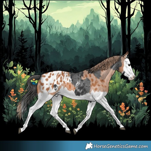 Horse Color:Black Splash Appaloosa and Chestnut Splash Appaloosa