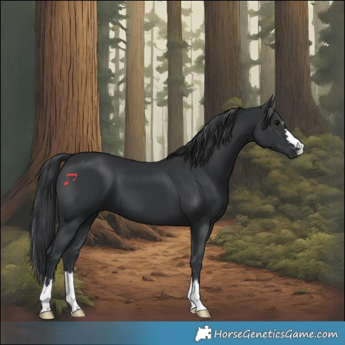 Horse Color:Black 