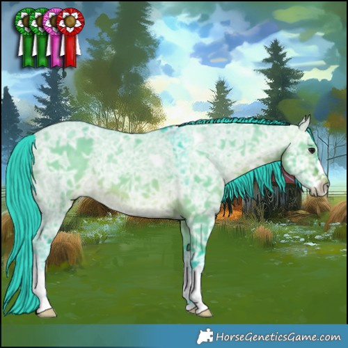 Horse Color:Watercolor Brown Ice Dun 