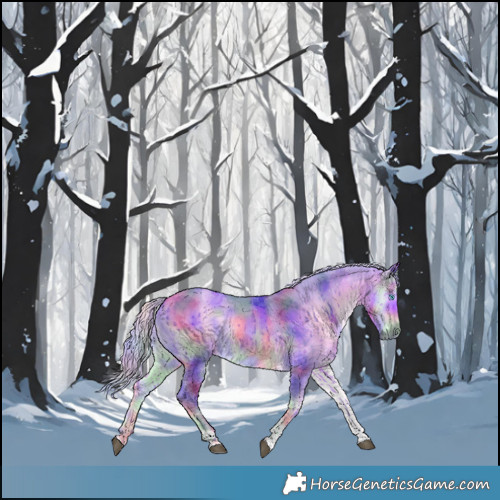 Horse Color:Nacre Watercolor Silver Buckskin Onyx Merle Tobiano 