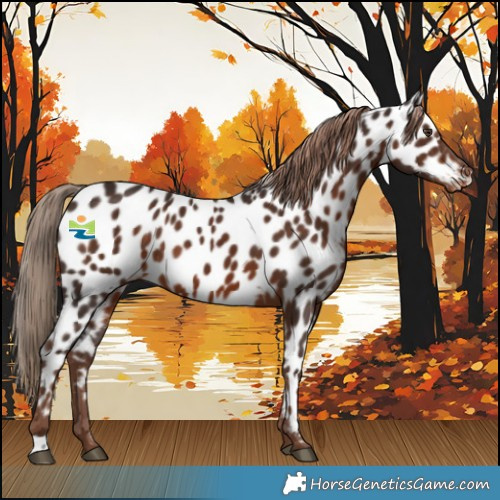 Horse Color:Liver Chestnut Near Leopard Rabicano 