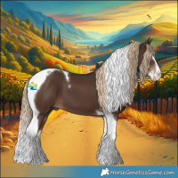 Horse Color:Liver Chestnut Splash Tobiano