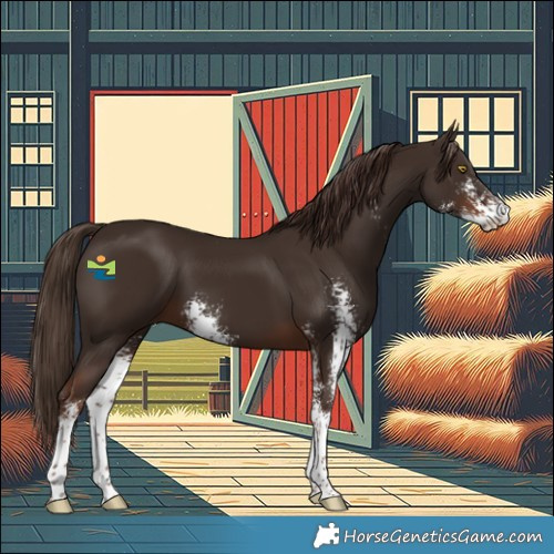 Horse Color:Liver Chestnut Sabino 