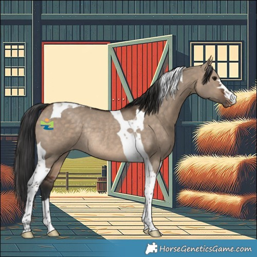 Horse Color:Brown Dun Tobiano Appaloosa Rabicano 