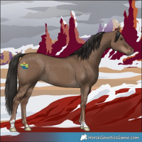 Horse Color:Liver Red Dun 