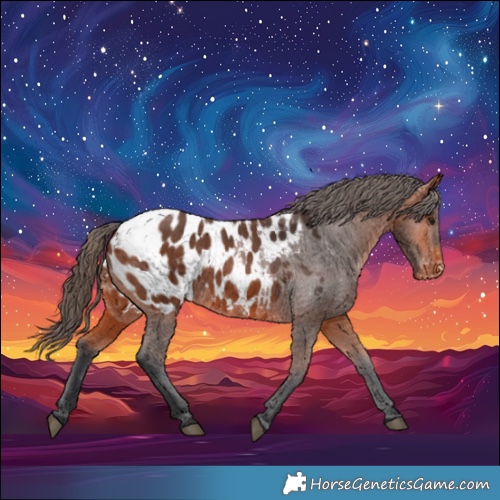 Horse Color:Bay Appaloosa 