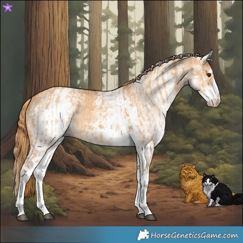 Horse Color:White Spotted Red Dun Rabicano  and White Spotted Red Dun Rabicano 