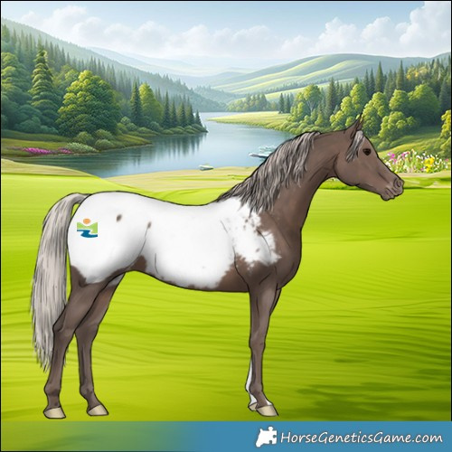 Horse Color:Silver Black Appaloosa