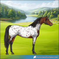 Horse Color:Brown Appaloosa Rabicano 